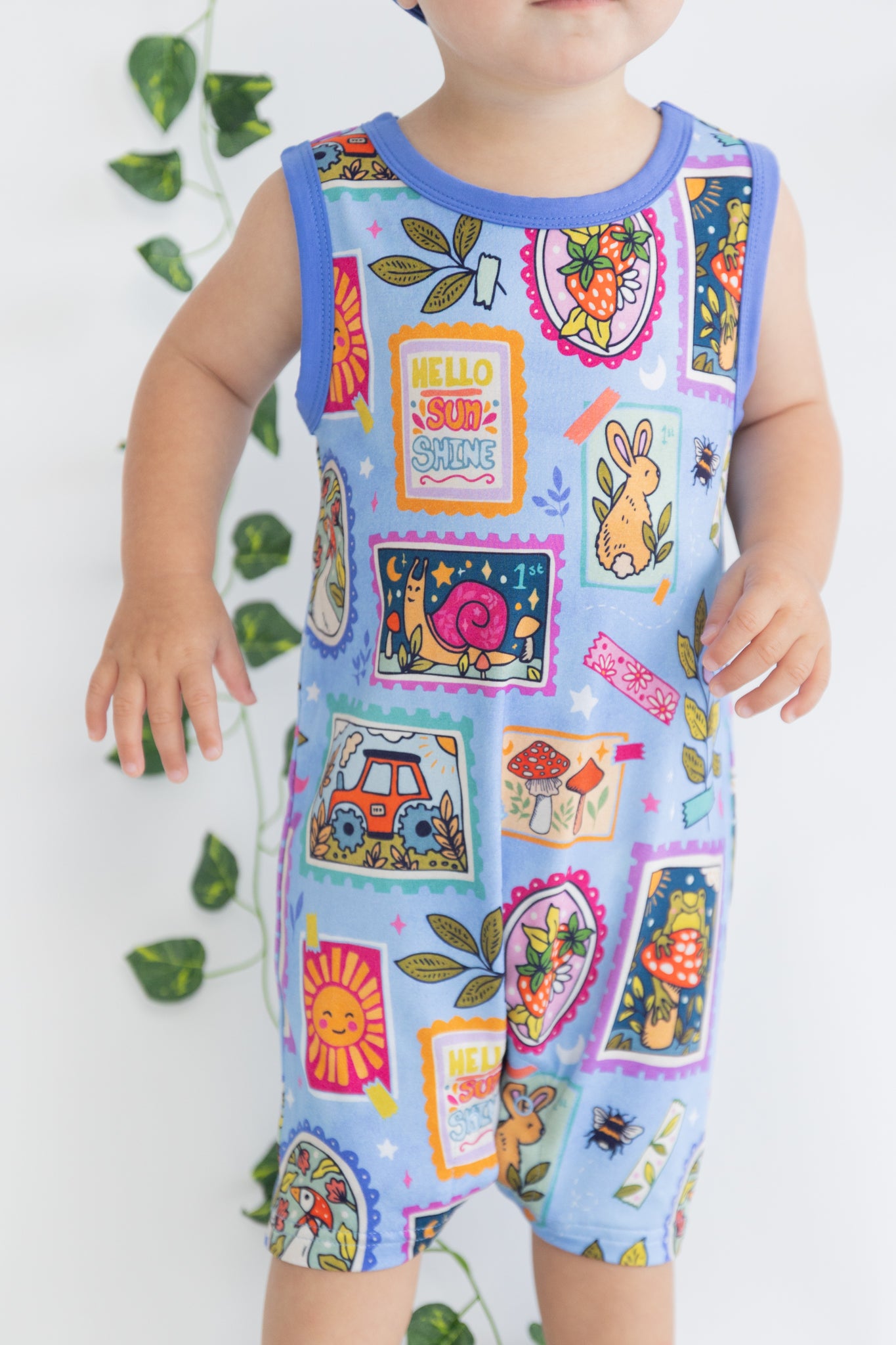 Summer Stamps Sleeveless Shortie