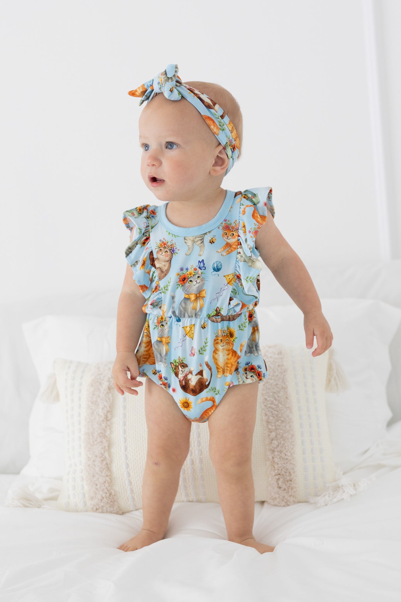 Whiskers & Wildflowers Bubble Romper