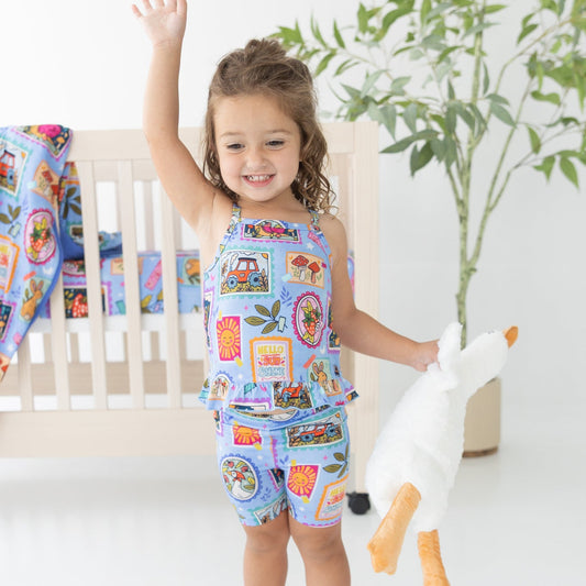 Summer Stamps Flutter Tank + Biker Set