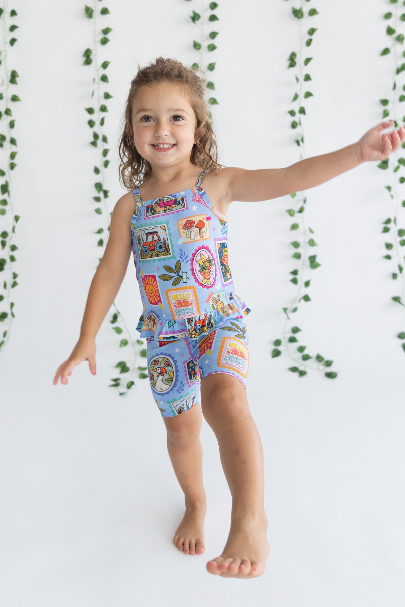 Summer Stamps Flutter Tank + Biker Set