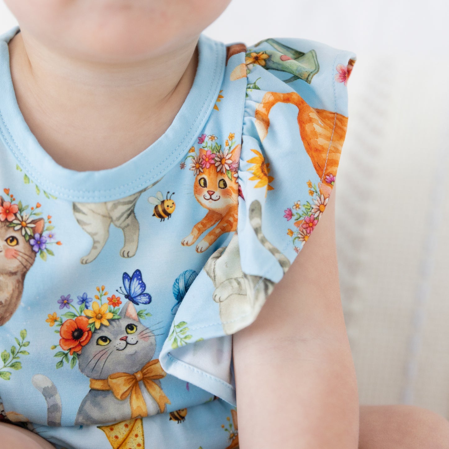 Whiskers & Wildflowers Bubble Romper