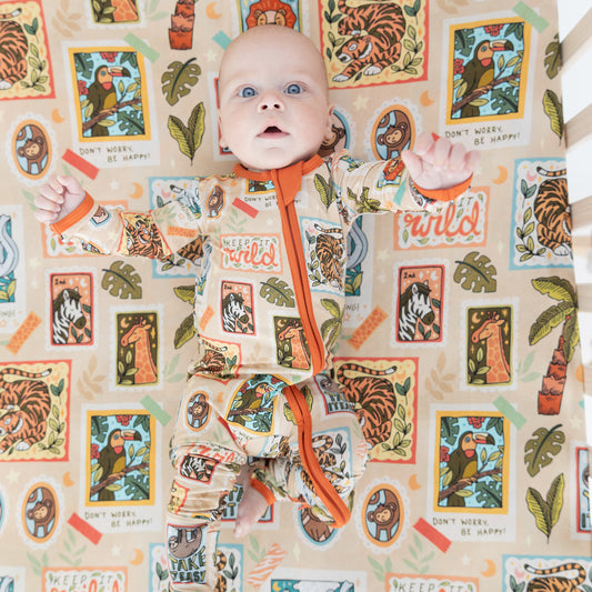 Safari Stamps Convertible Zippy