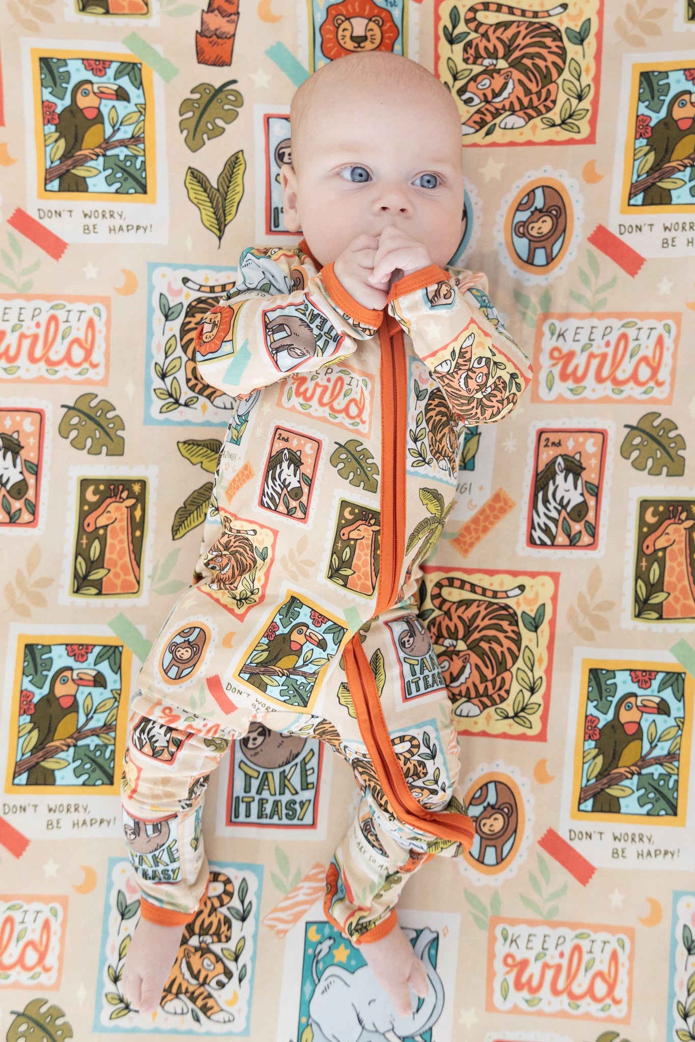 Safari Stamps Convertible Zippy