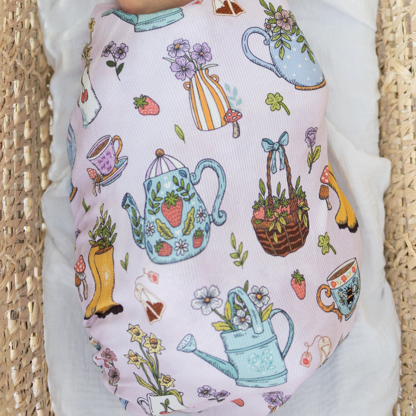 Bloom & Brew Ribbed Swaddle Blanket