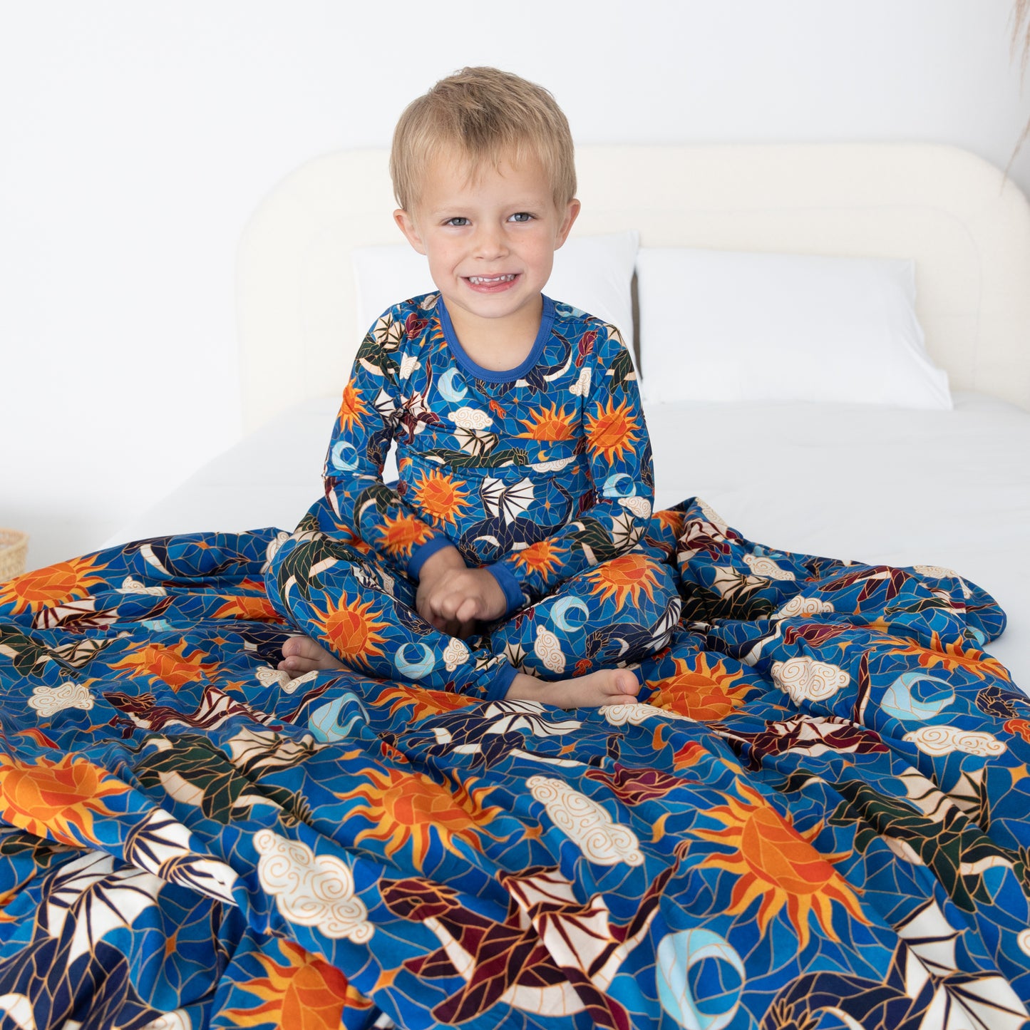 Sunfire Dragons 2pc Long Sleeve Pajamas