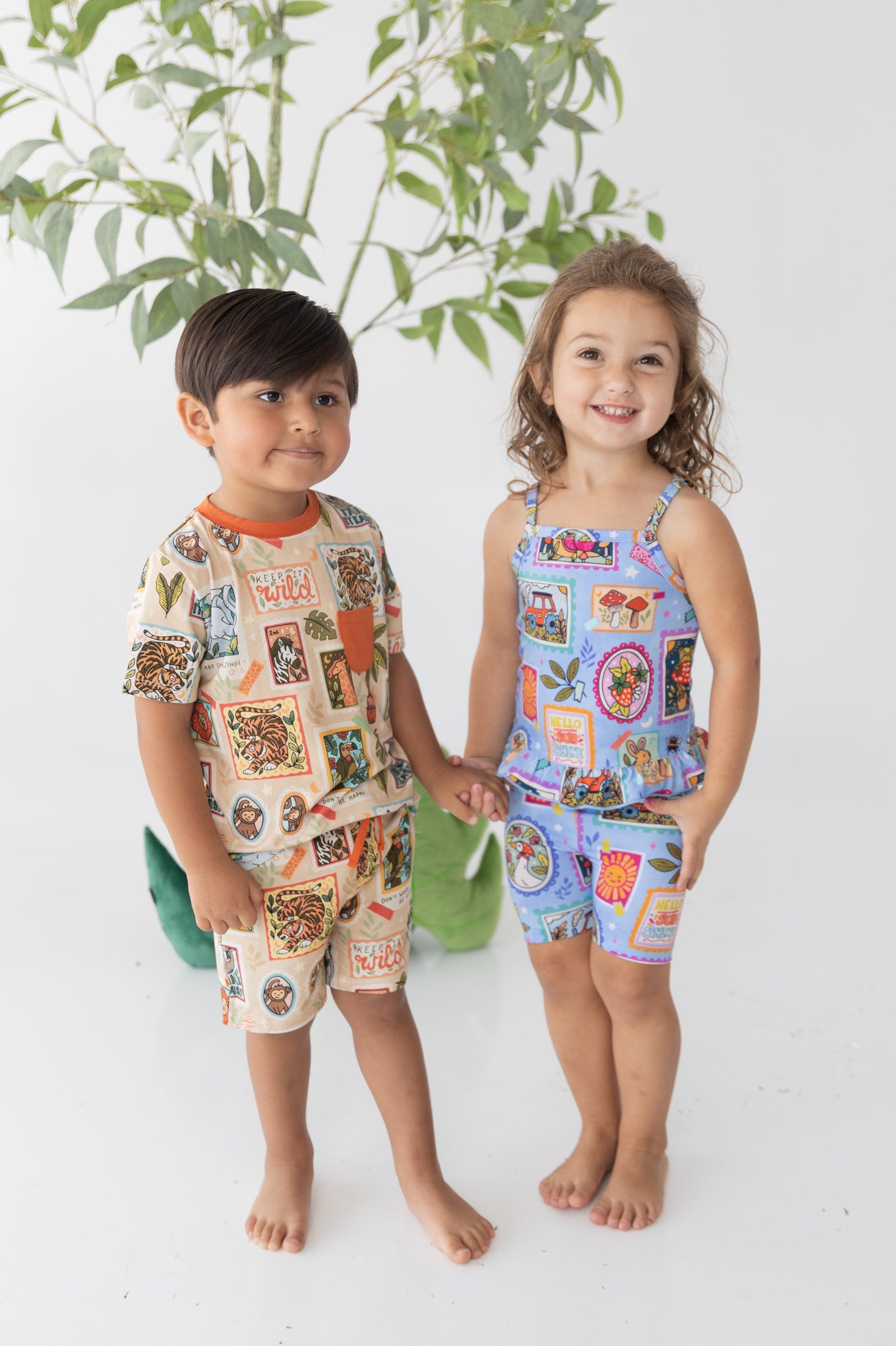 Summer Stamps Flutter Tank + Biker Set