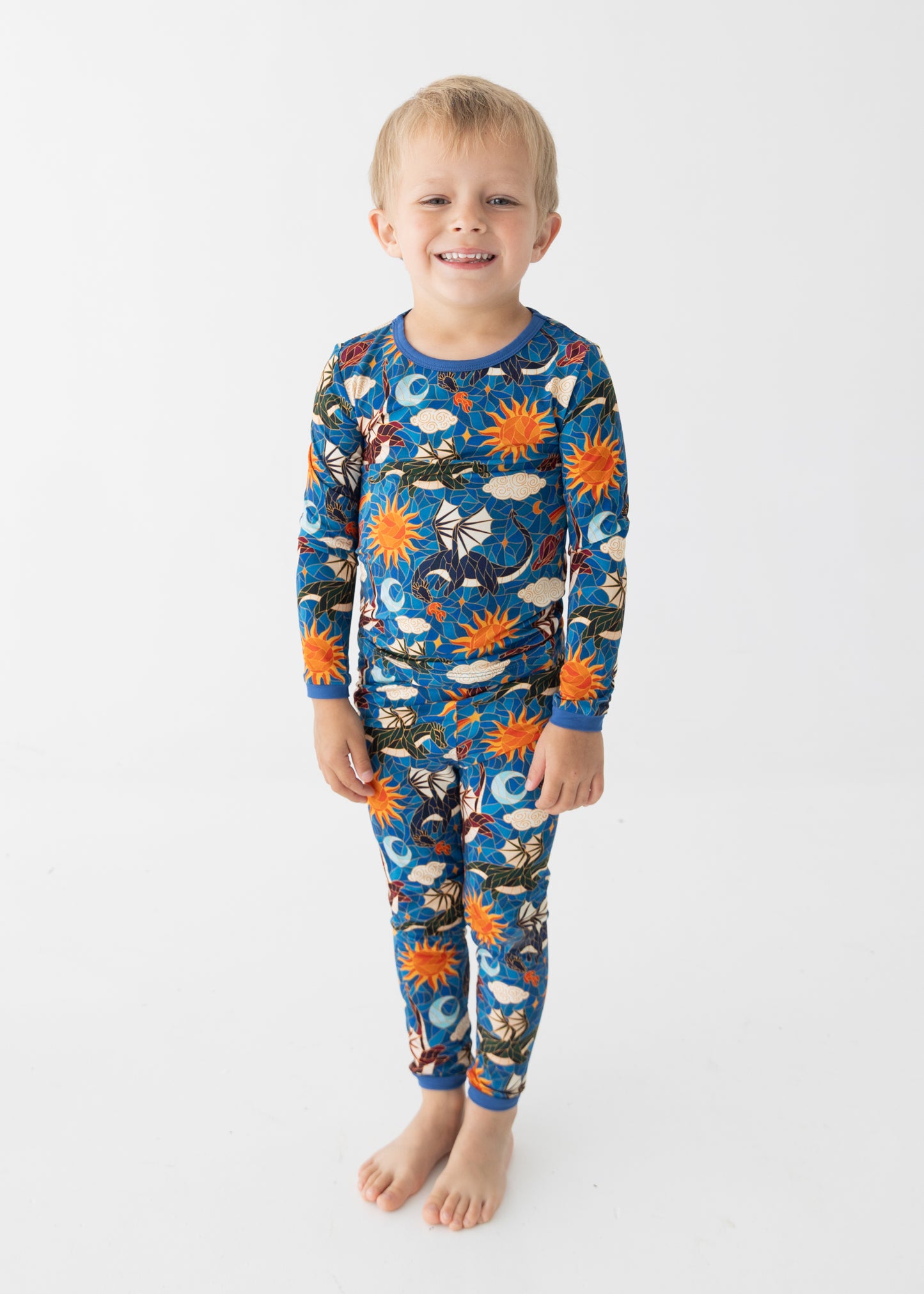 Sunfire Dragons 2pc Long Sleeve Pajamas
