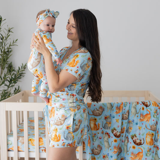 Whiskers & WIldflowers Women's 2pc Short Pajamas