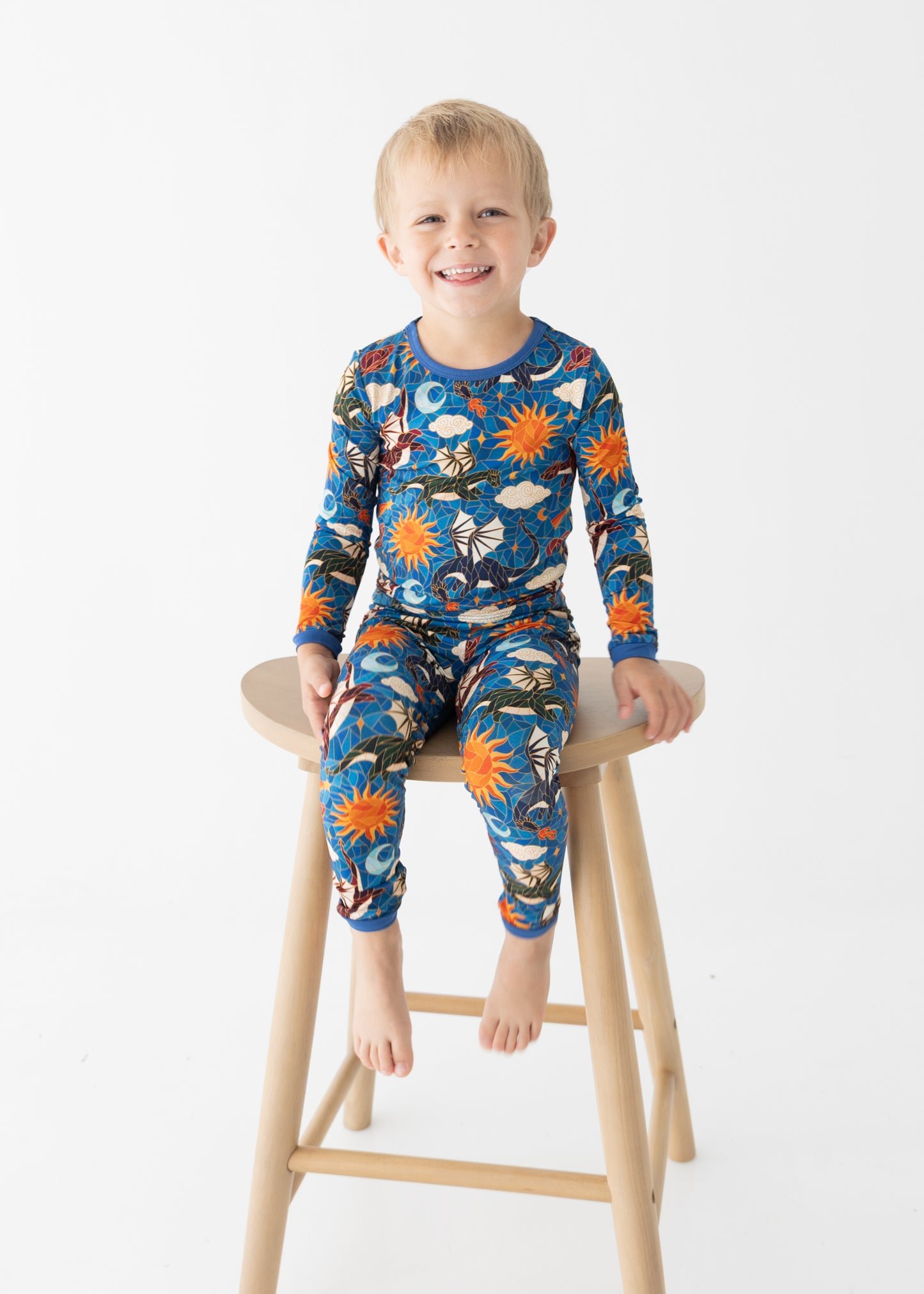 Sunfire Dragons 2pc Long Sleeve Pajamas