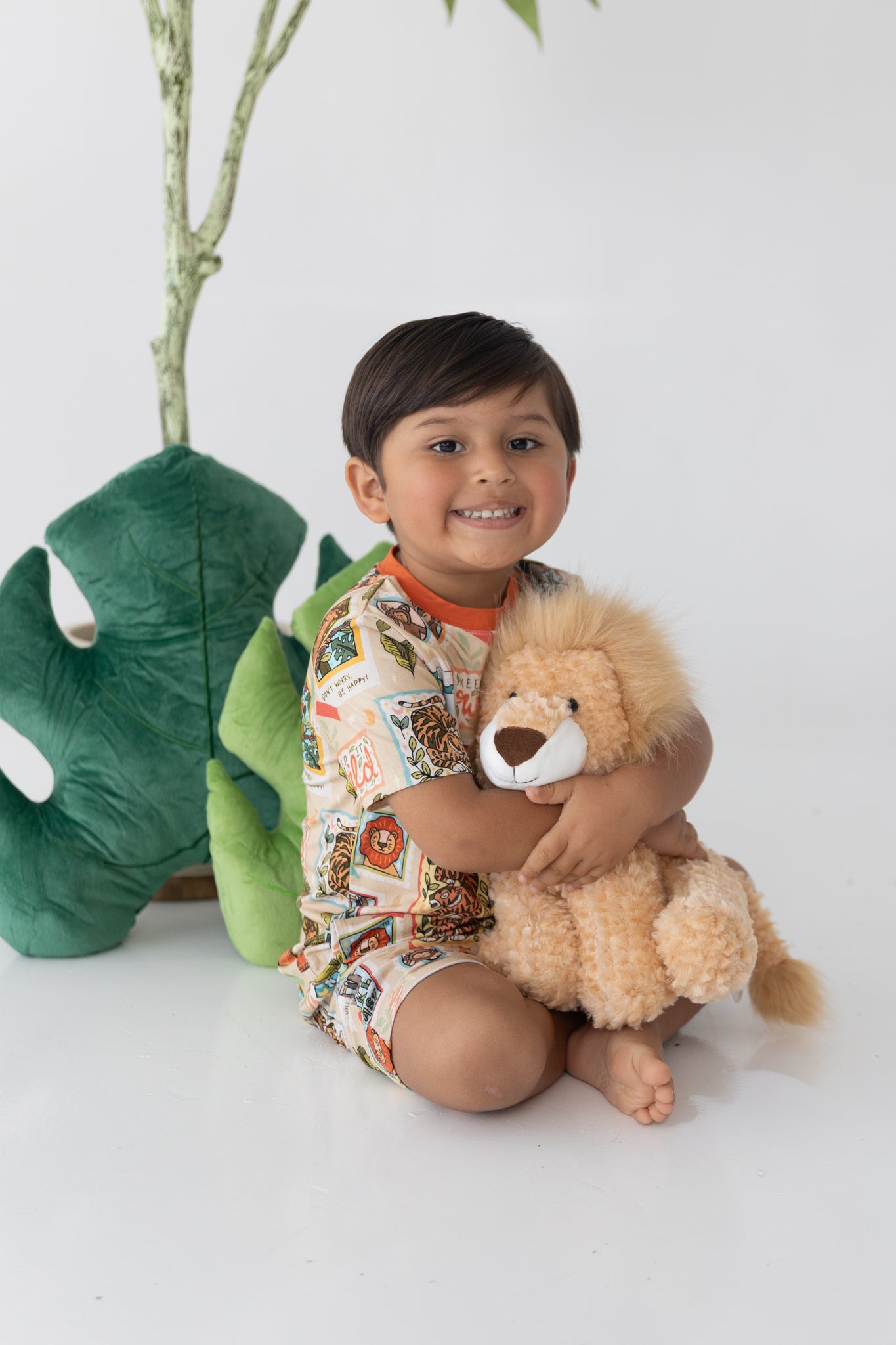 Safari Stamps Daywear Short Set