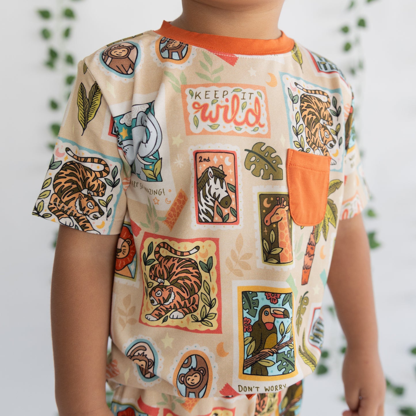 Safari Stamps Daywear Short Set