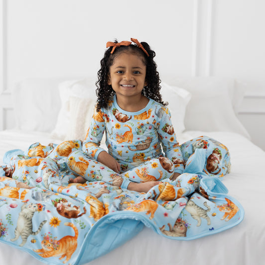 Whiskers & WIldflowers 2pc Long Sleeve Pajamas