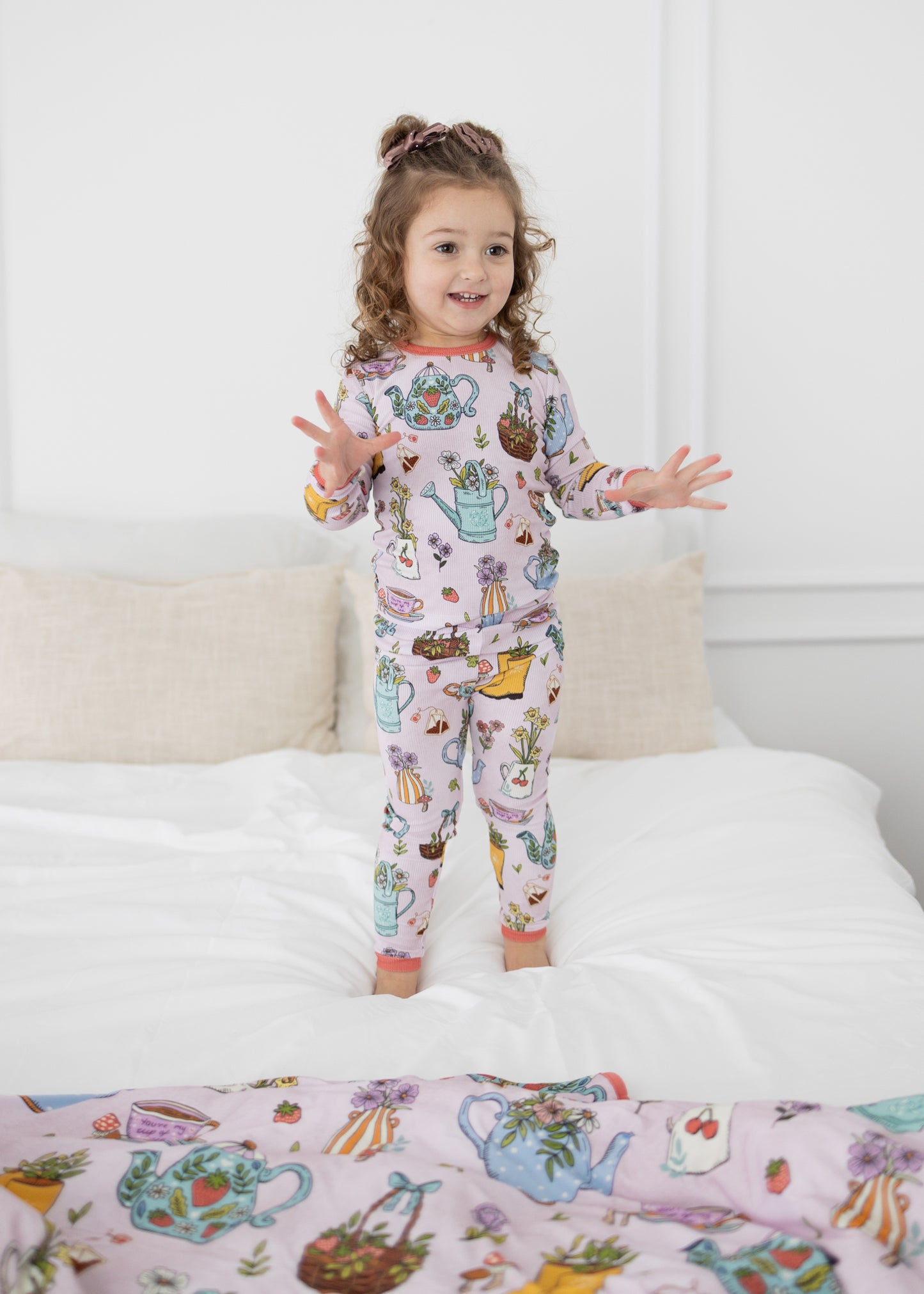 Bloom & Brew Ribbed 2pc Long Sleeve Pajamas