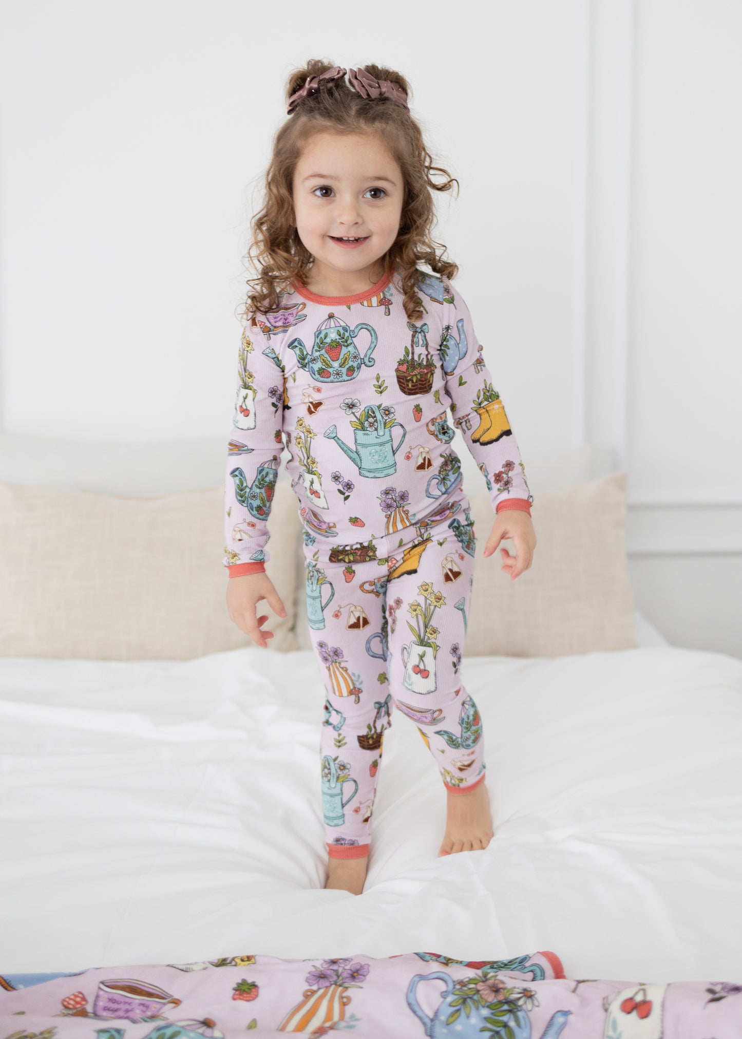 Bloom & Brew Ribbed 2pc Long Sleeve Pajamas