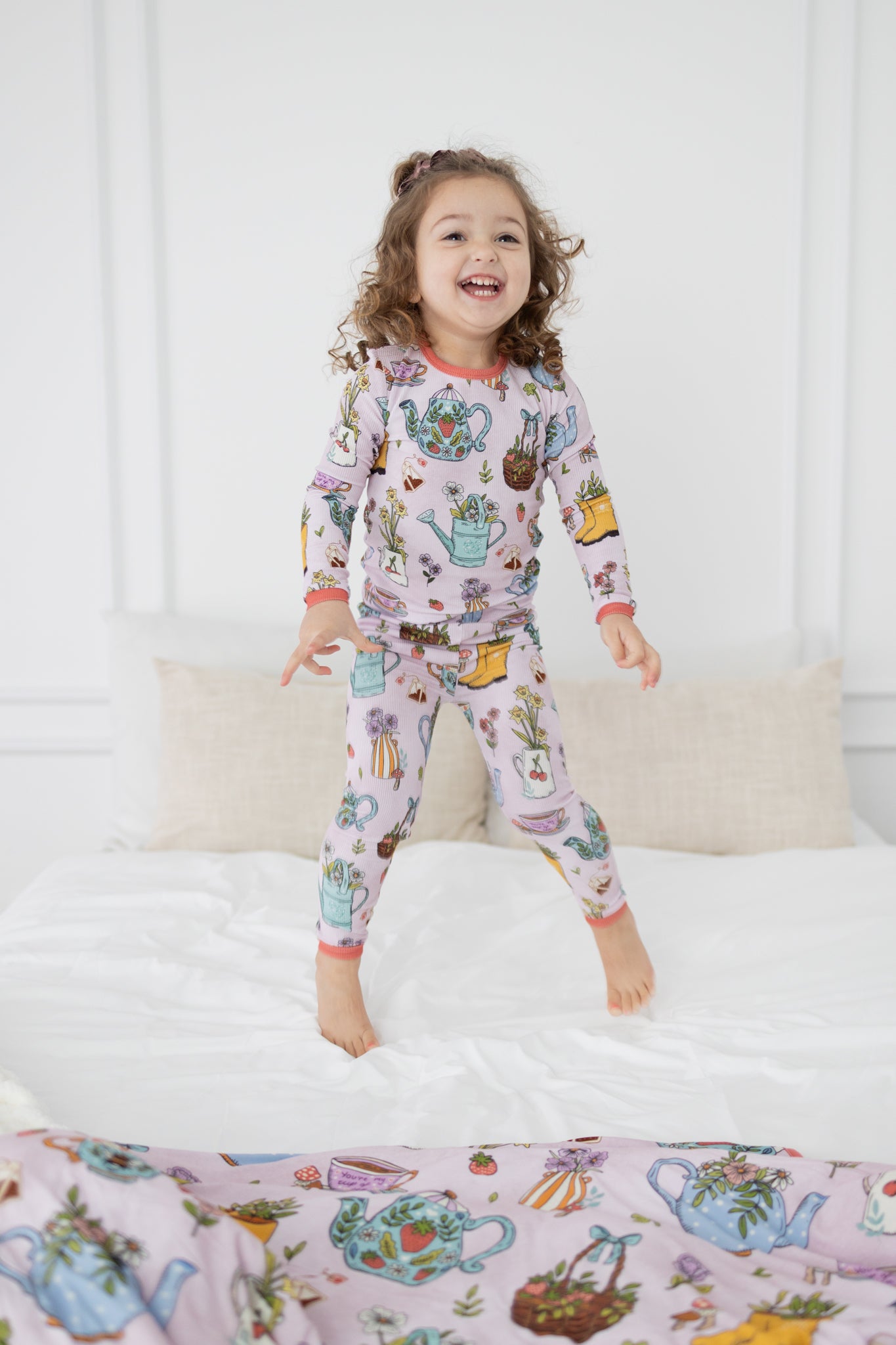 Bloom & Brew Ribbed 2pc Long Sleeve Pajamas