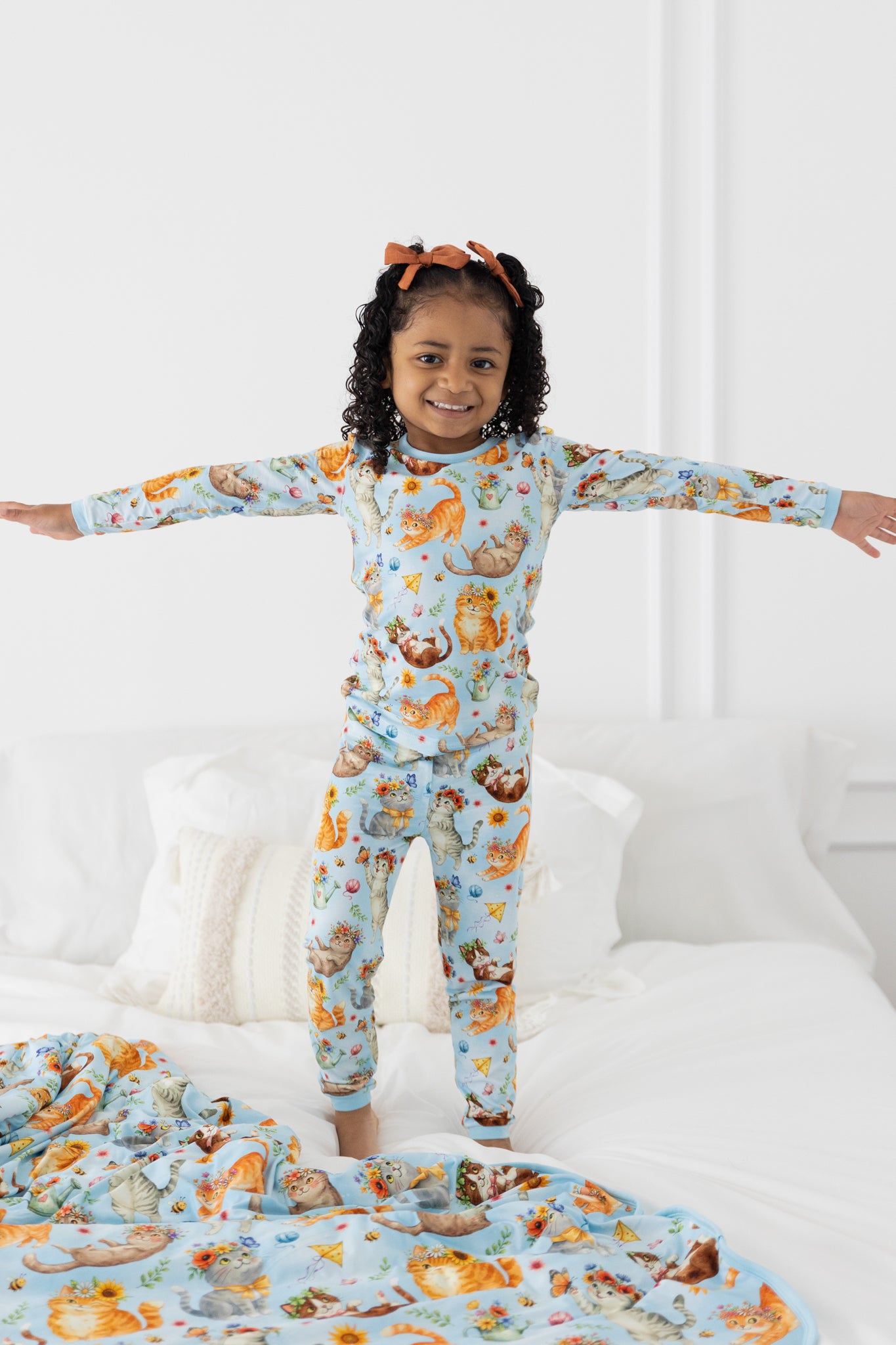 Whiskers & WIldflowers 2pc Long Sleeve Pajamas