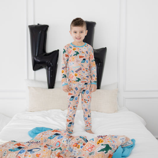 Boys Club Ribbed 2pc Long Sleeve Pajamas
