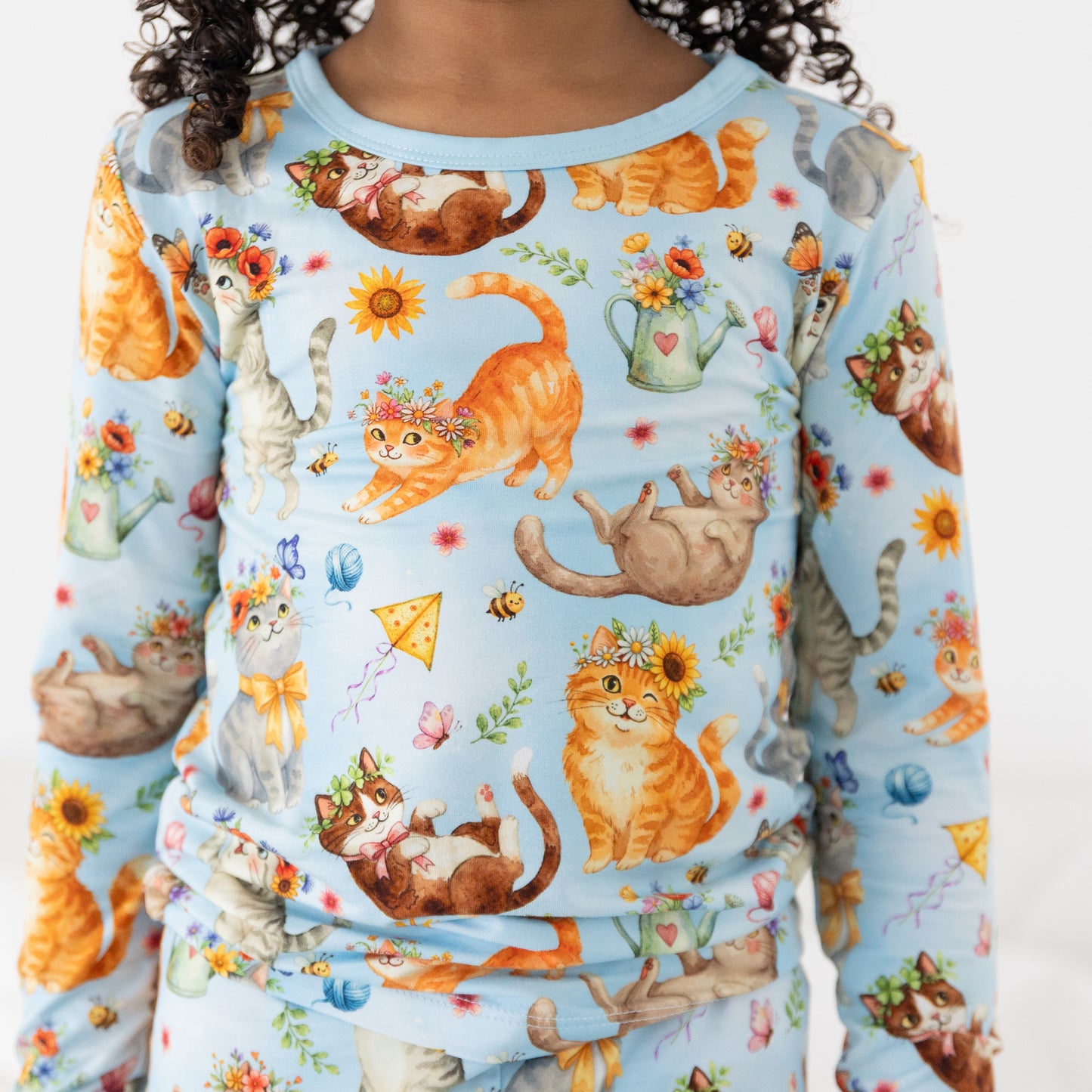 Whiskers & WIldflowers 2pc Long Sleeve Pajamas