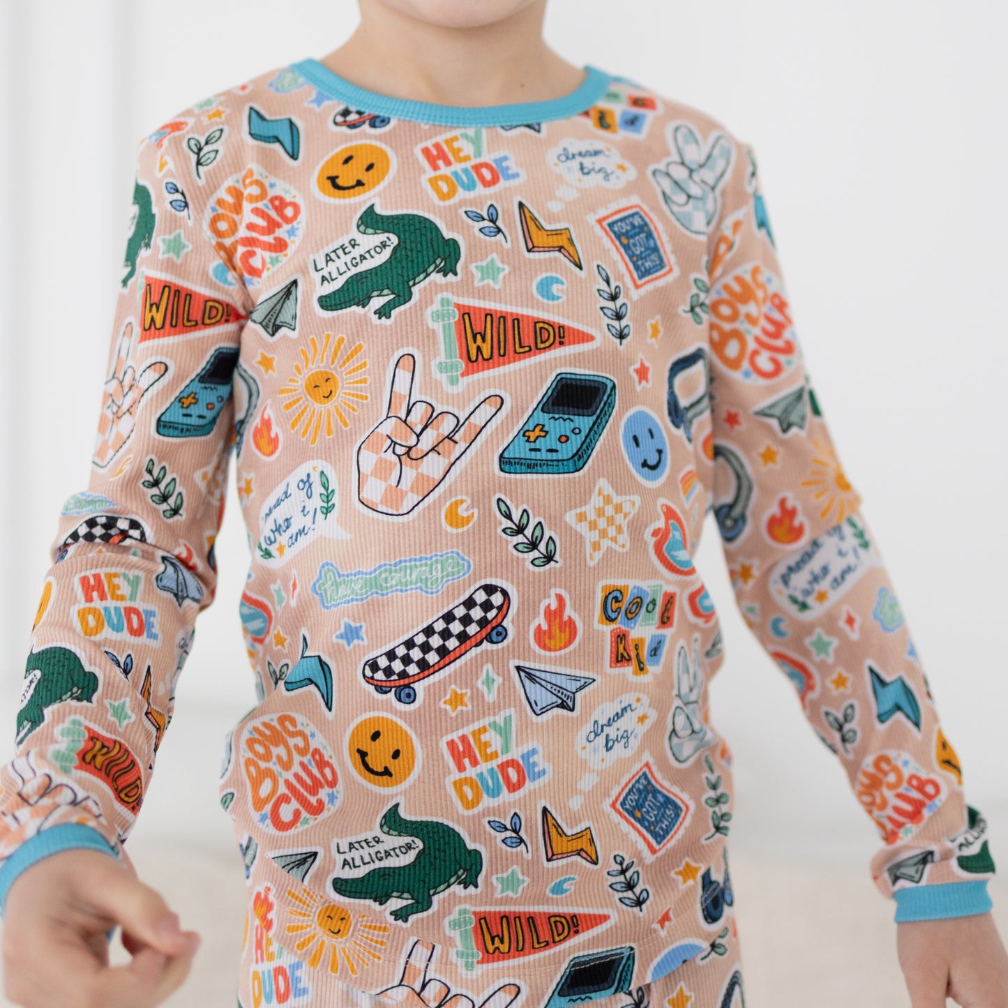 Boys Club Ribbed 2pc Long Sleeve Pajamas