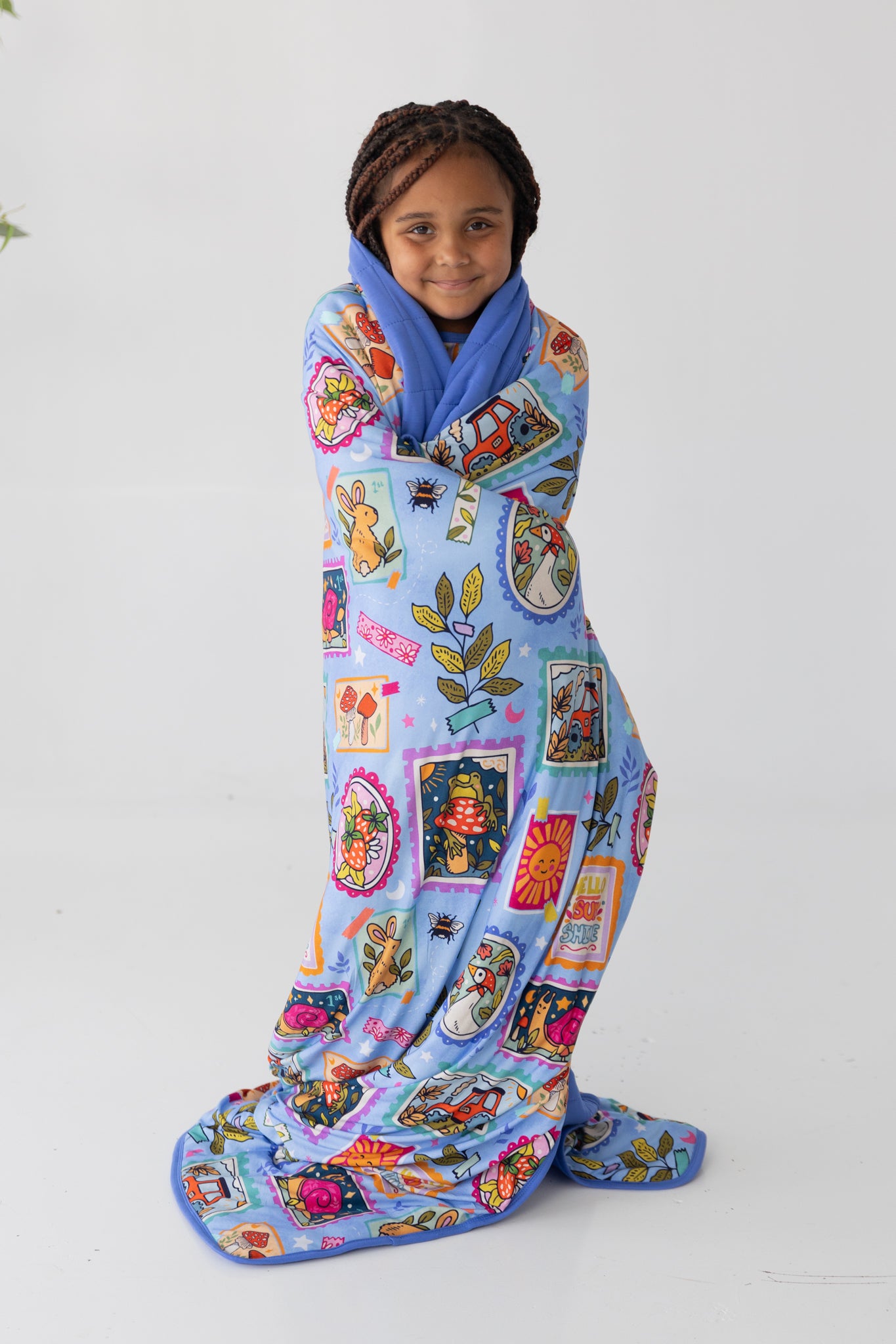 Summer Stamps Snuggle Blanket