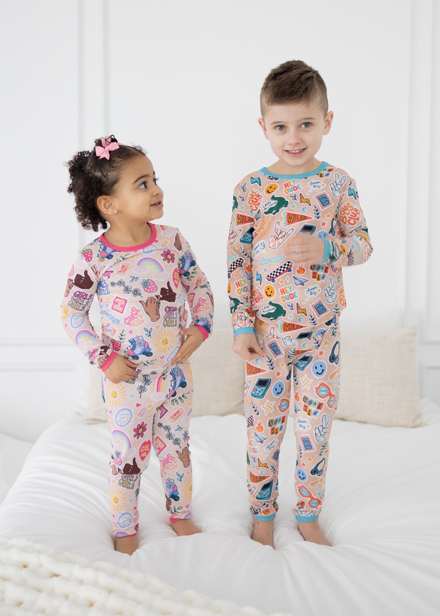 Boys Club Ribbed 2pc Long Sleeve Pajamas