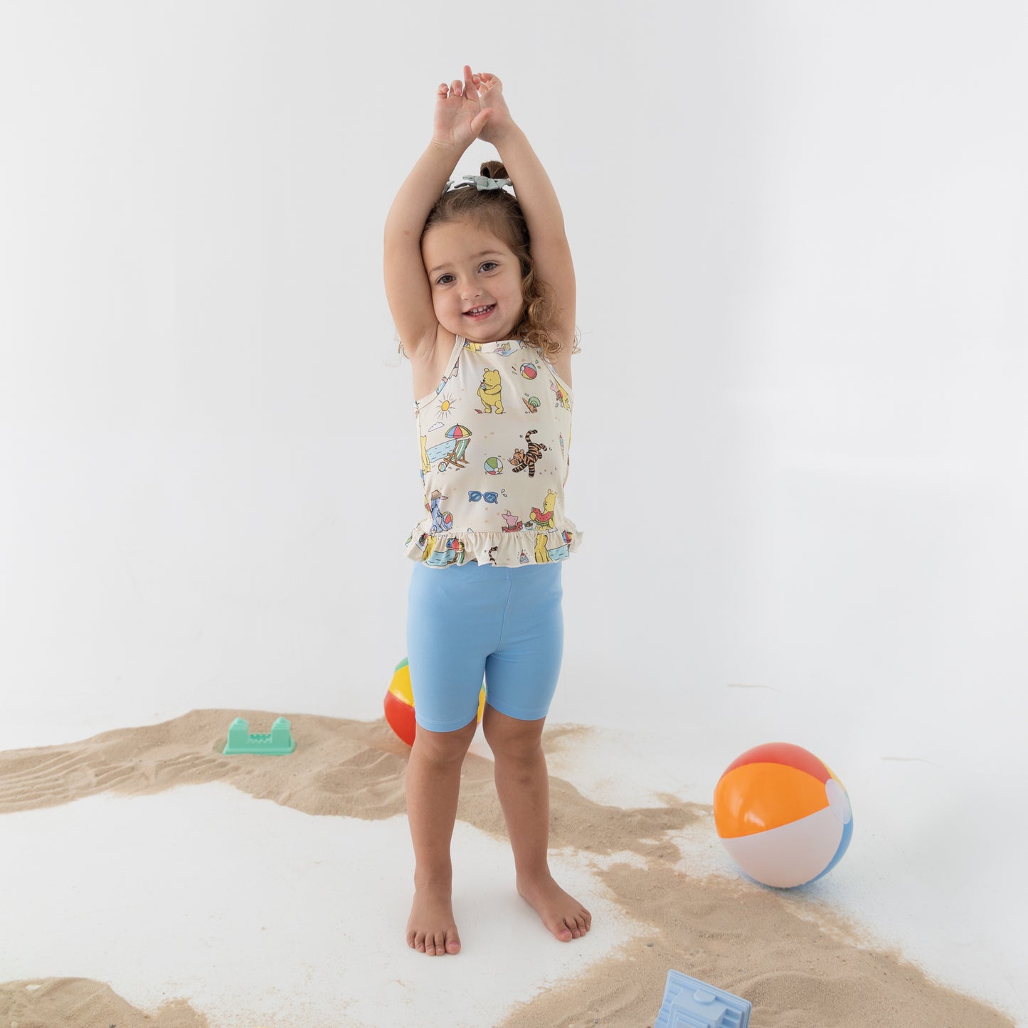 Beach Day Flutter Tank + Biker Set