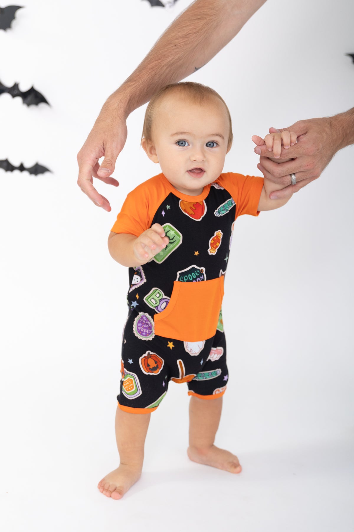 Spooky Icons Shortie Romper