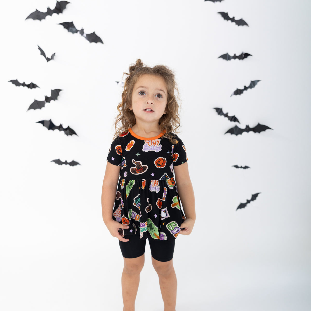 Spooky Icons Peplum Top