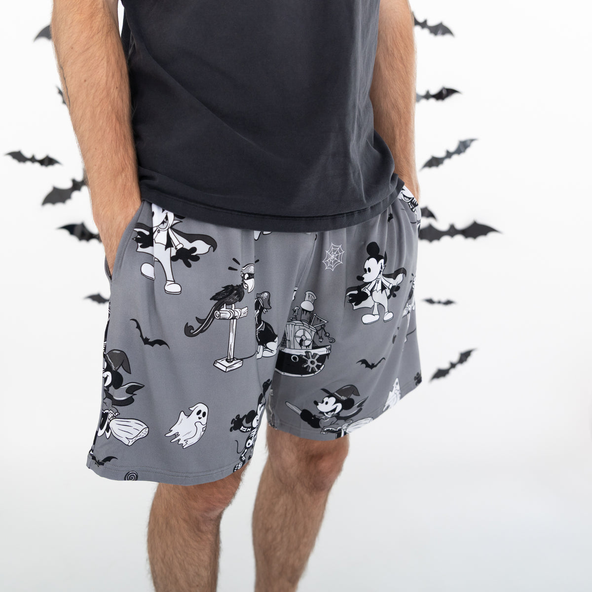 Haunted Steamboat Adult Lounge Shorts