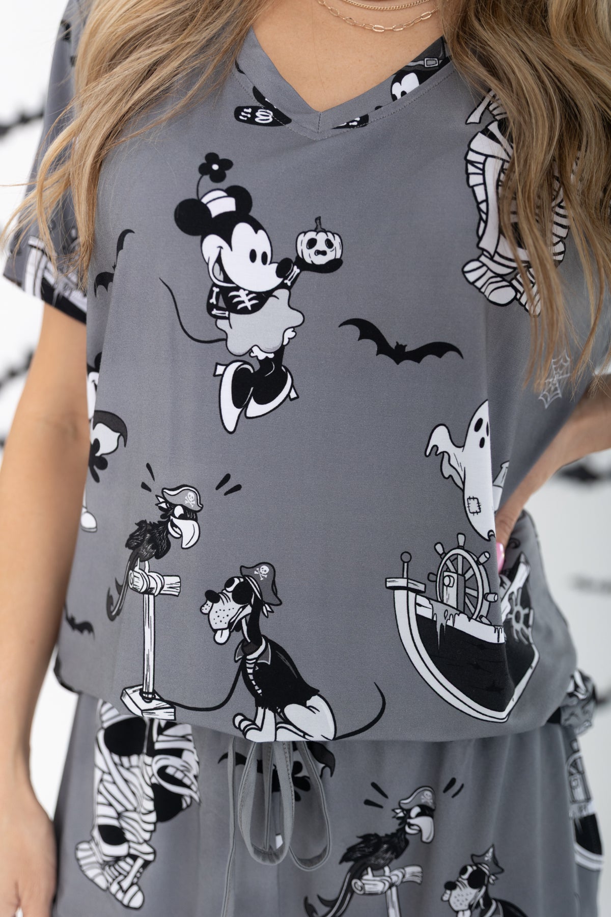 Haunted Steamboat Women's V-neck