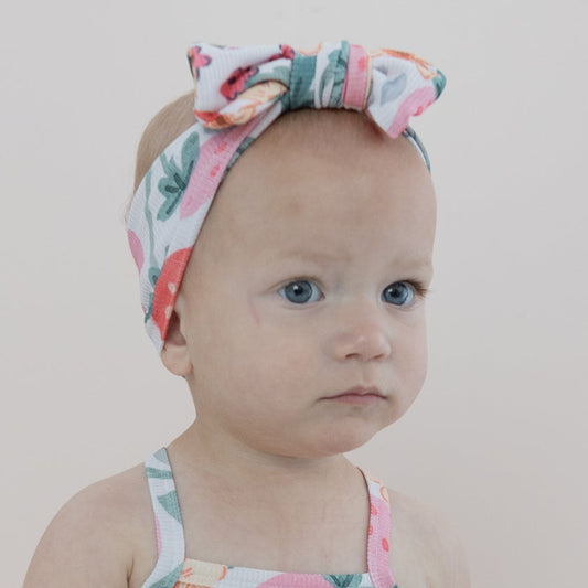 Strawberry Fields Ribbed Bow