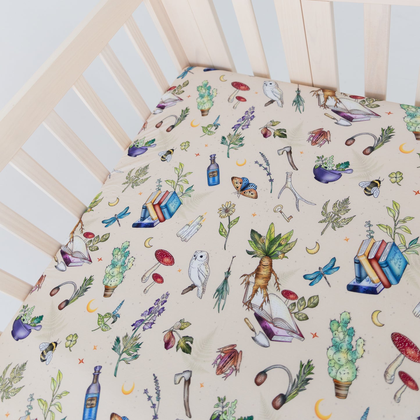 Magic Herbs Crib Sheet