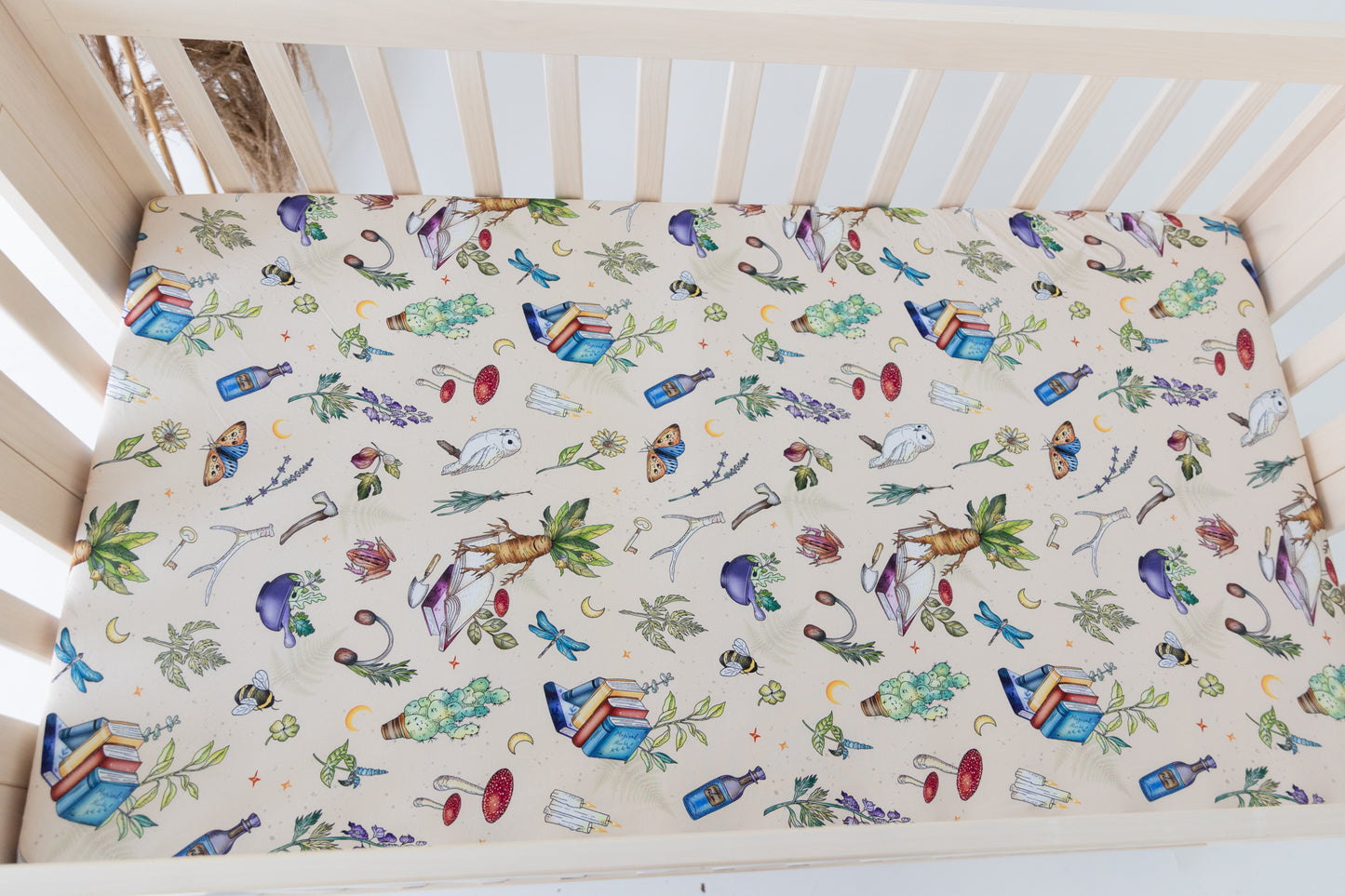 Magic Herbs Crib Sheet