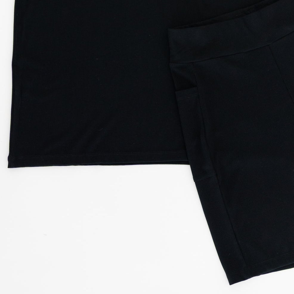 Onyx Ribbed Adult Unisex Tee