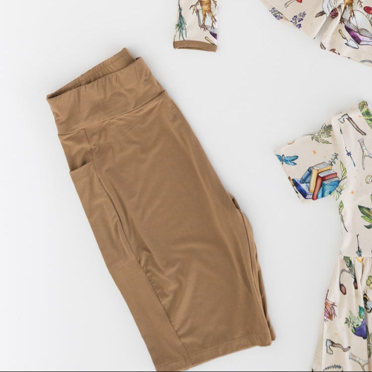 Magic Herbs Mocha Women's Biker Shorts