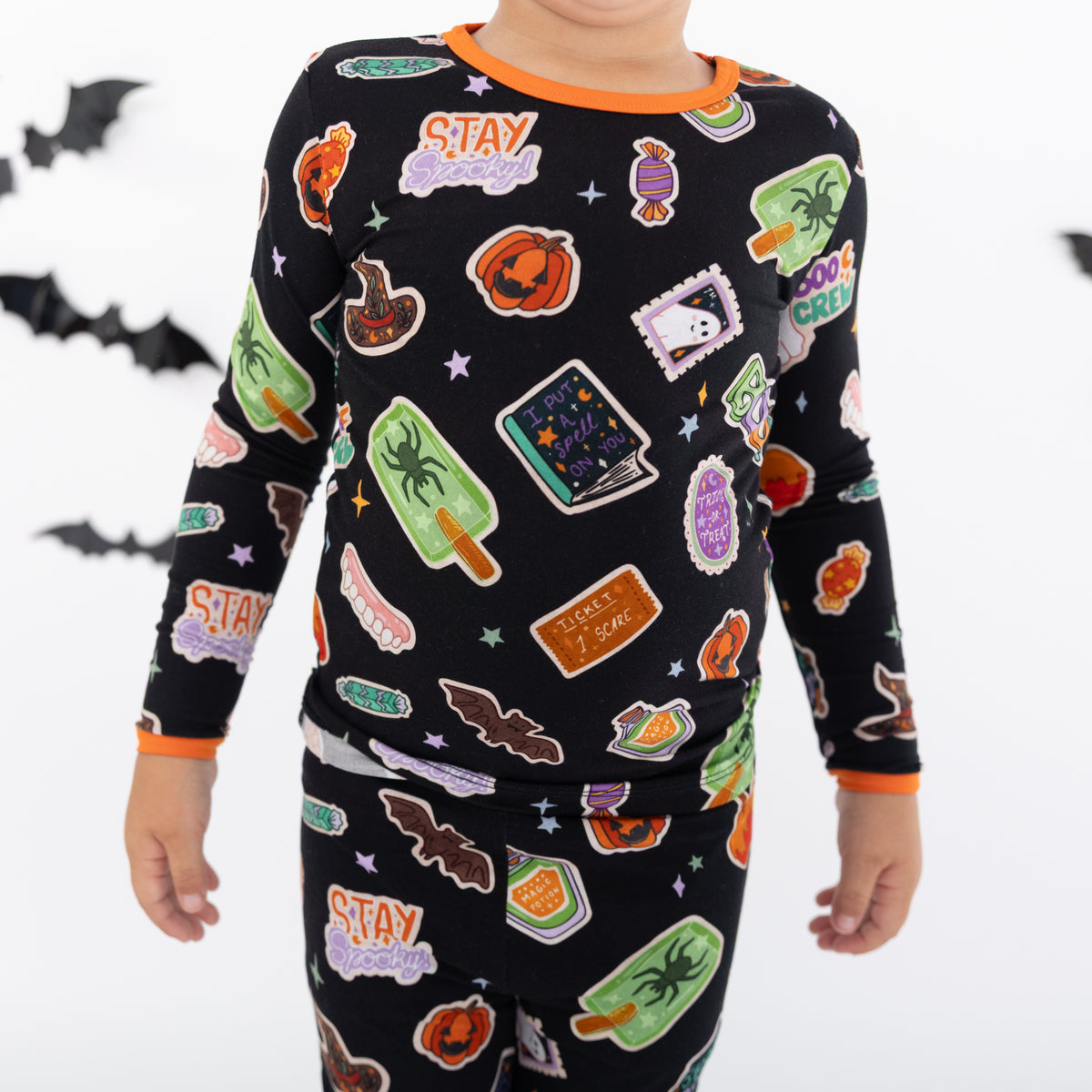Spooky Icons 2pc Long Sleeve Pajamas
