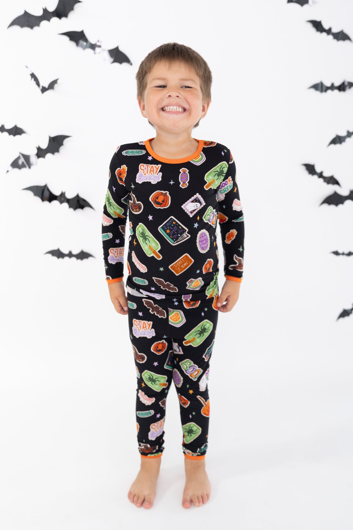 Spooky Icons 2pc Long Sleeve Pajamas