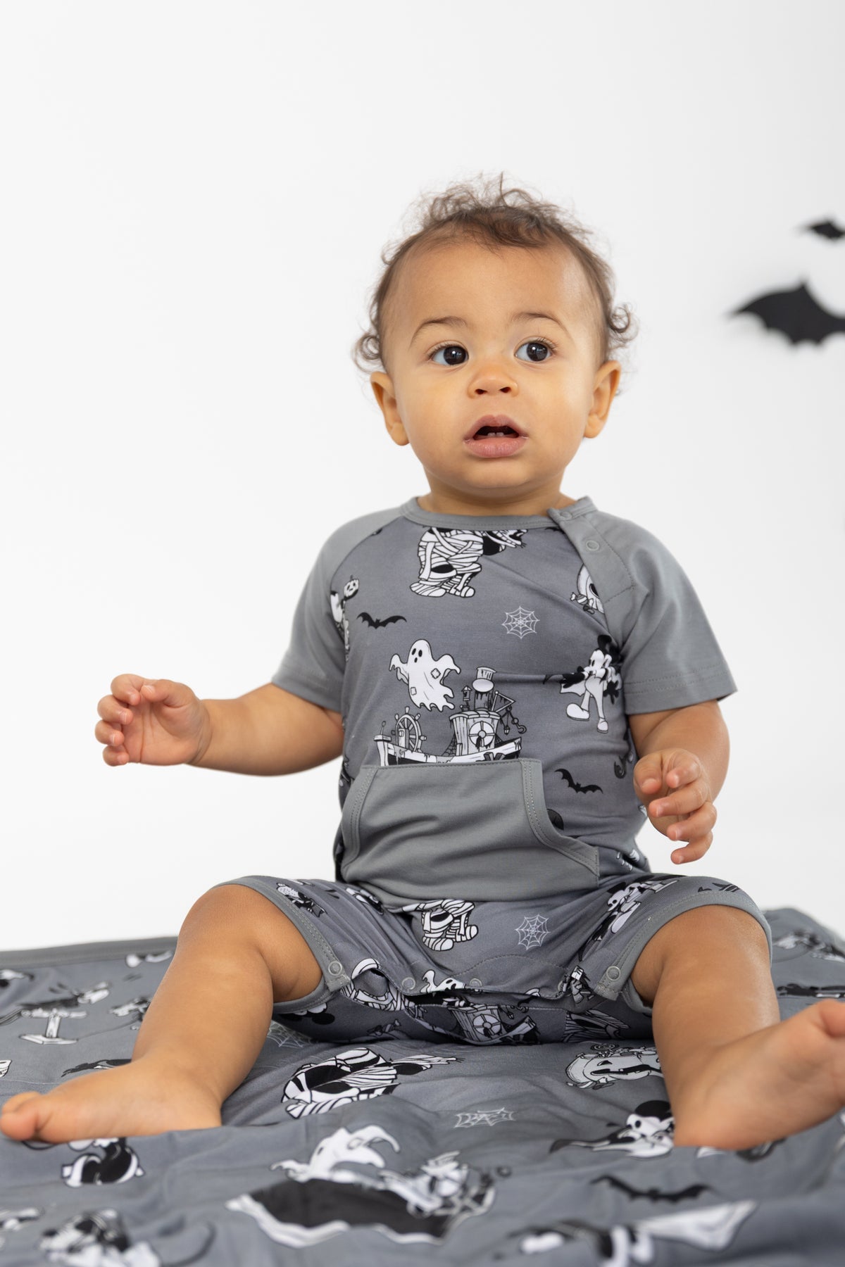 Haunted Steamboat Shortie Romper