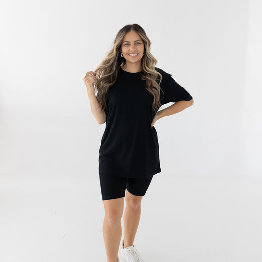 Onyx Ribbed Adult Unisex Tee