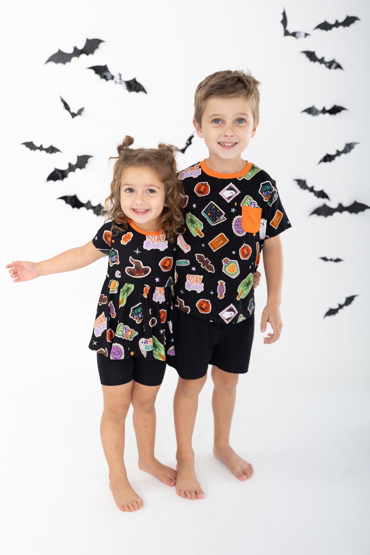 Spooky Icons Peplum Top