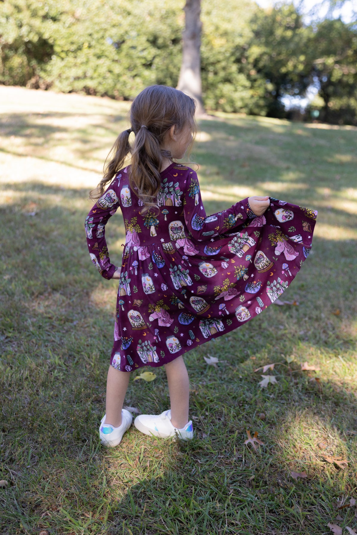 Flora's Tale Long Sleeve Twirl Dress w/ shorts