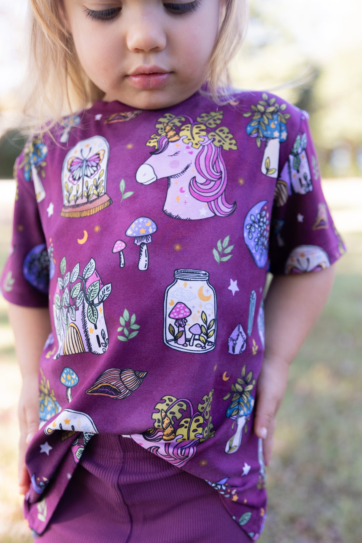 Flora's Tale Tee + Ribbed Leggings Set