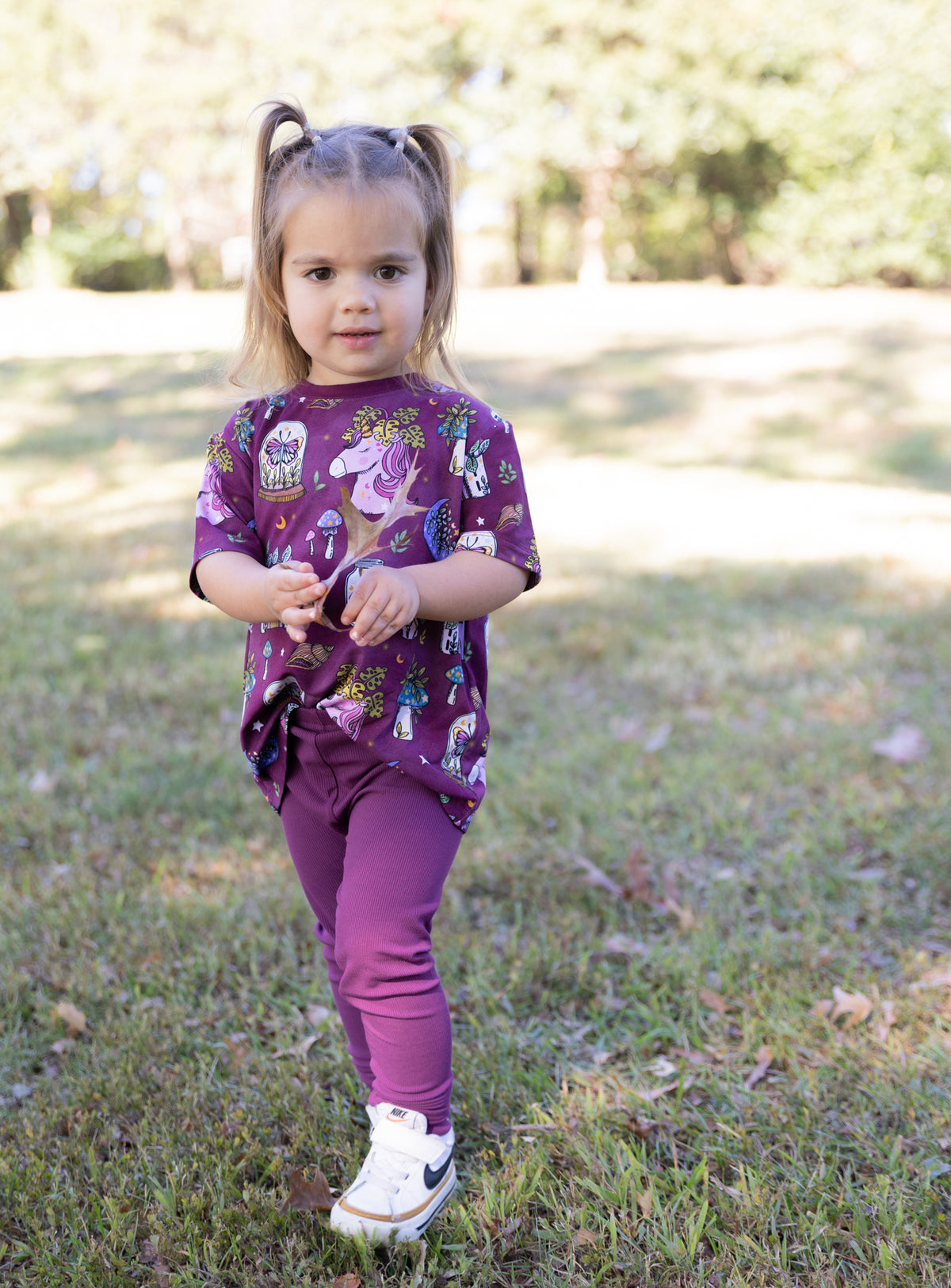 Flora's Tale Tee + Ribbed Leggings Set