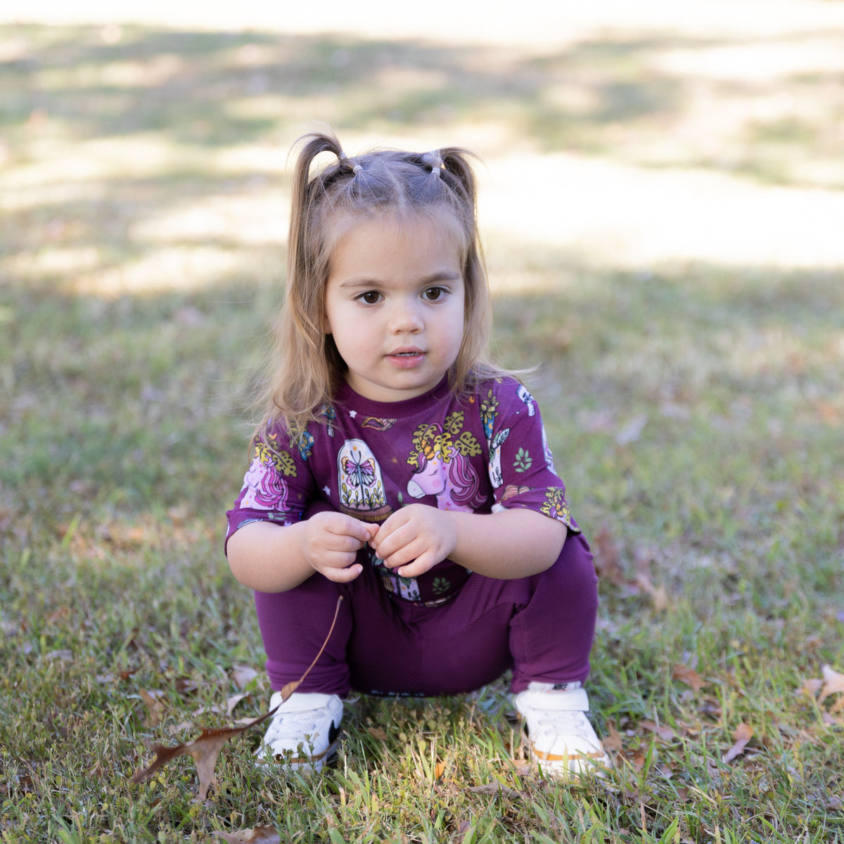 Flora's Tale Tee + Ribbed Leggings Set