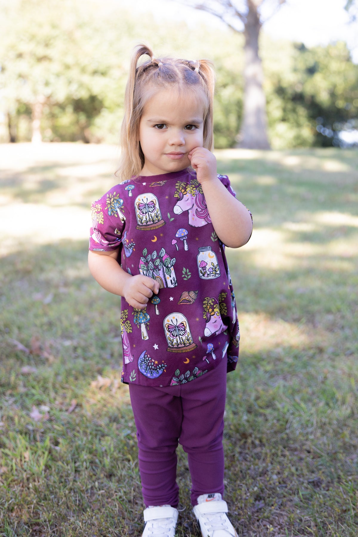 Flora's Tale Tee + Ribbed Leggings Set
