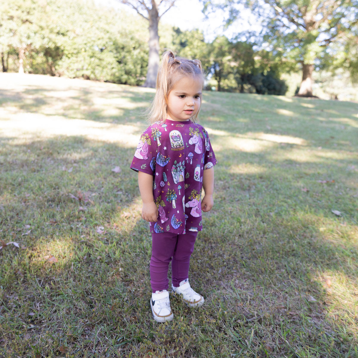 Flora's Tale Tee + Ribbed Leggings Set