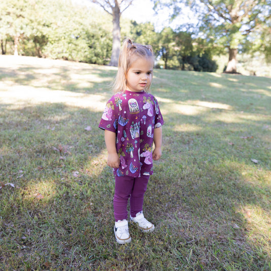 Flora's Tale Tee + Ribbed Leggings Set