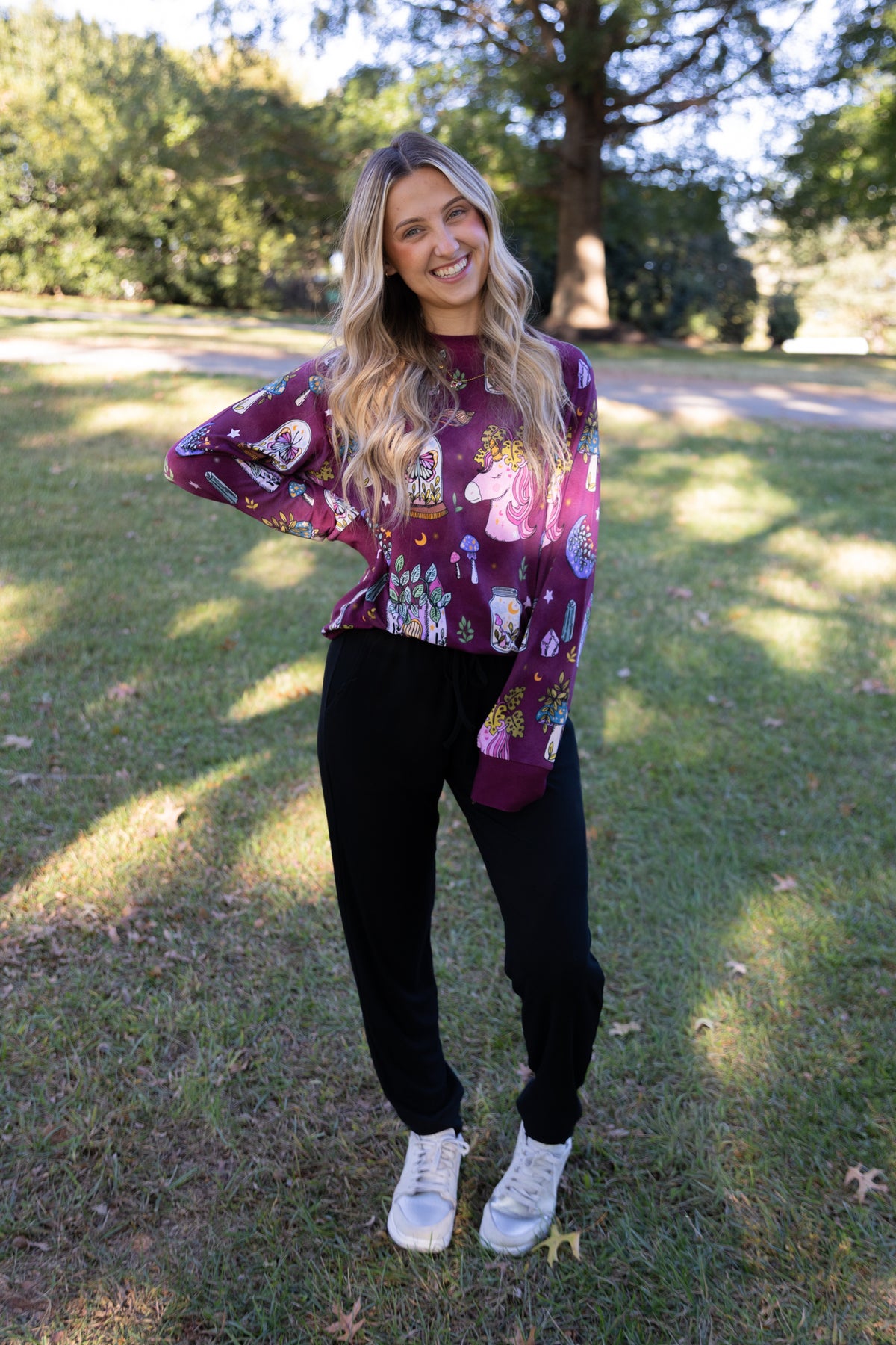 Flora's Tale Adult Terry Bamboo Crewneck