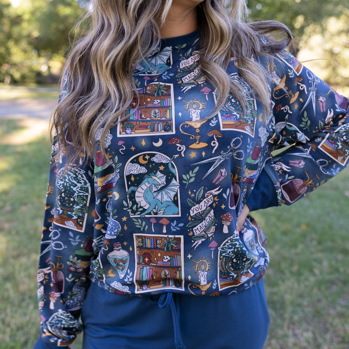 Potion's Class Adult Terry Bamboo Crewneck