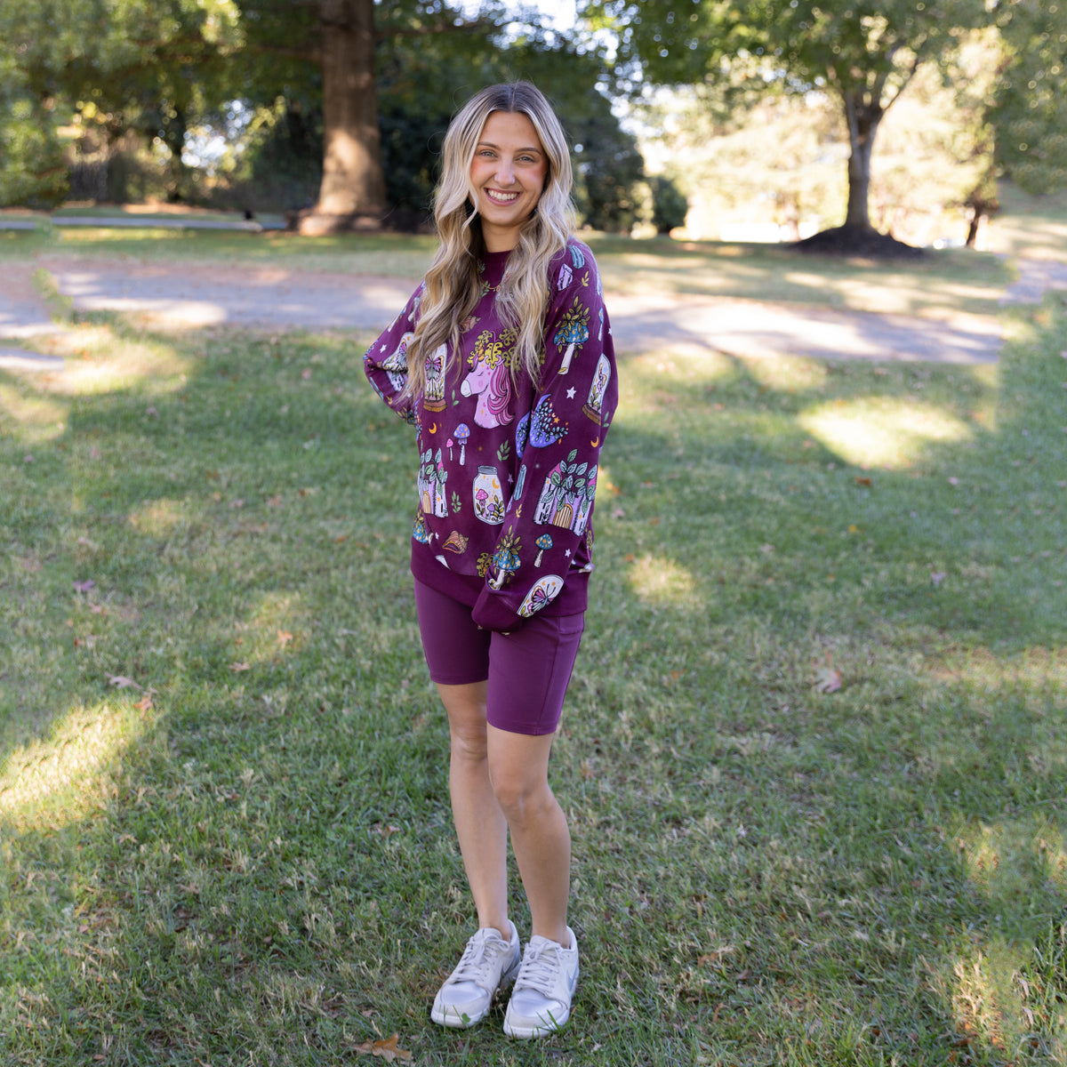 Flora's Tale Adult Terry Bamboo Crewneck